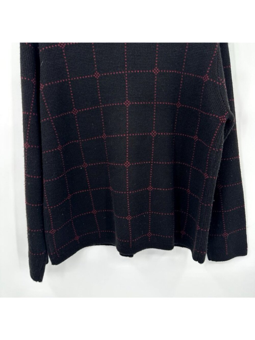 vintage FALL AUTUMN CARDIGAN SWEATER leaves embroidered XL knit cozy boho - Picture 9 of 10